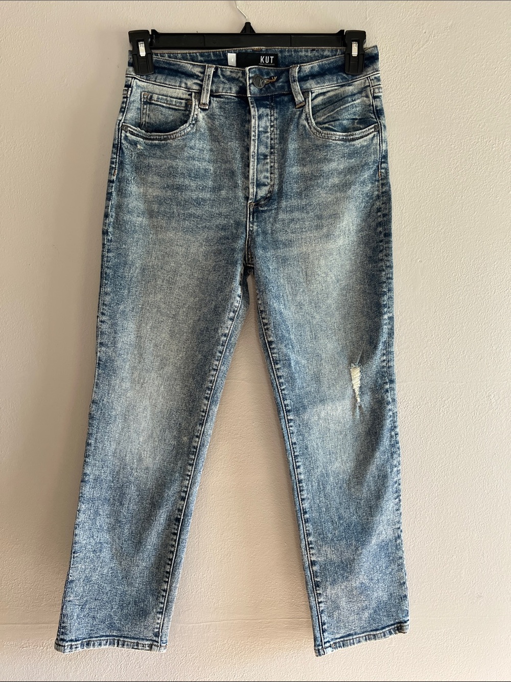 KUT from the cloth Rosa high rise crop vintage straight leg size 4